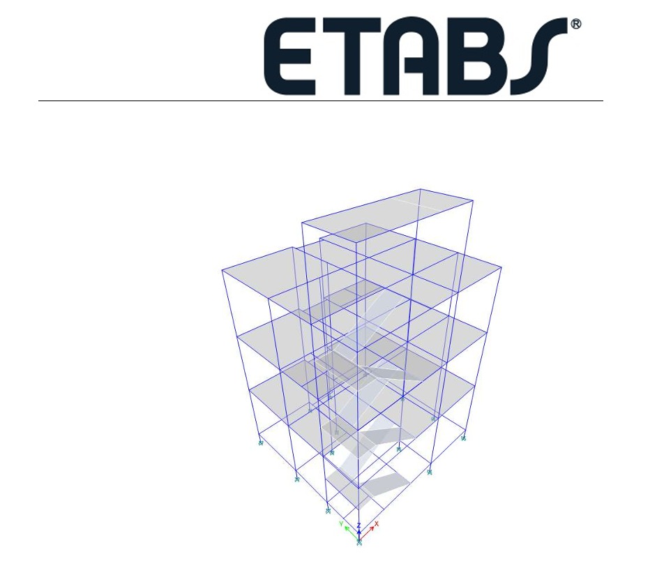 ETABS structural model
